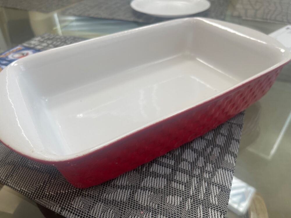 Indoor Outfitters Over & Back Baking Ceramic Casserole Dish 7” x 11”